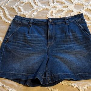 d. jeans Dark Blue Women's Jean Shorts